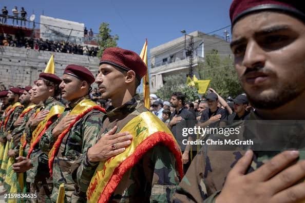 Picture of Hezbollah soldiers